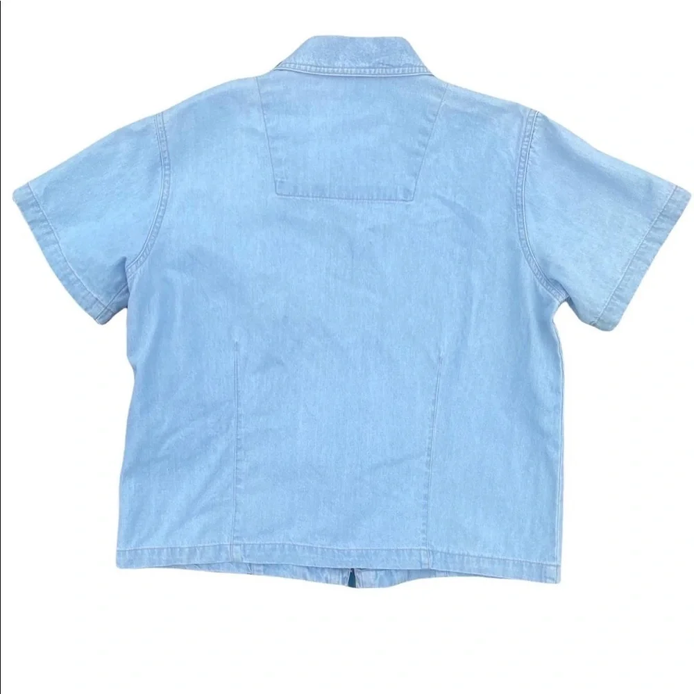 Denim racing zip up, size S - Picture 2 of 4